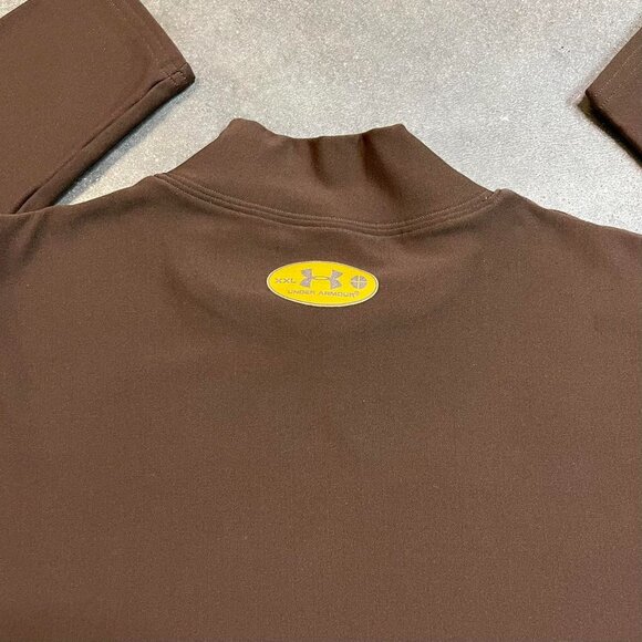 Under Armour Men's Brown and Gold T-shirt - Picture 4 of 5